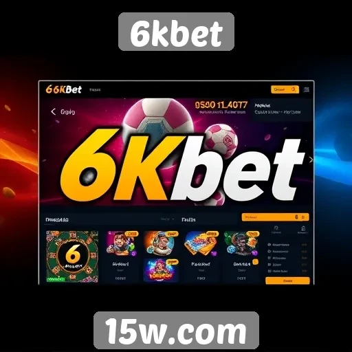 Interface e usabilidade do site 6kbet